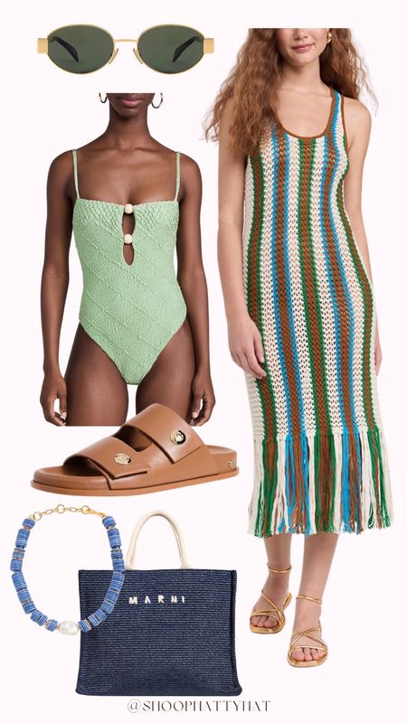 Beach or poolside outfit idea 👙🏝️☀️

Beach outfit inspo - vacation outfit ideas - Shopbop - summer fashion - designer fashion - preppy fashion - styling tips - crochet midi dress - cute onepiece swimsuit 

#LTKStyleTip #LTKSwim #LTKSeasonal