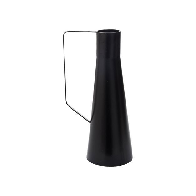 Black Modern Metal Decorative Vase - Foreside Home & Garden | Target