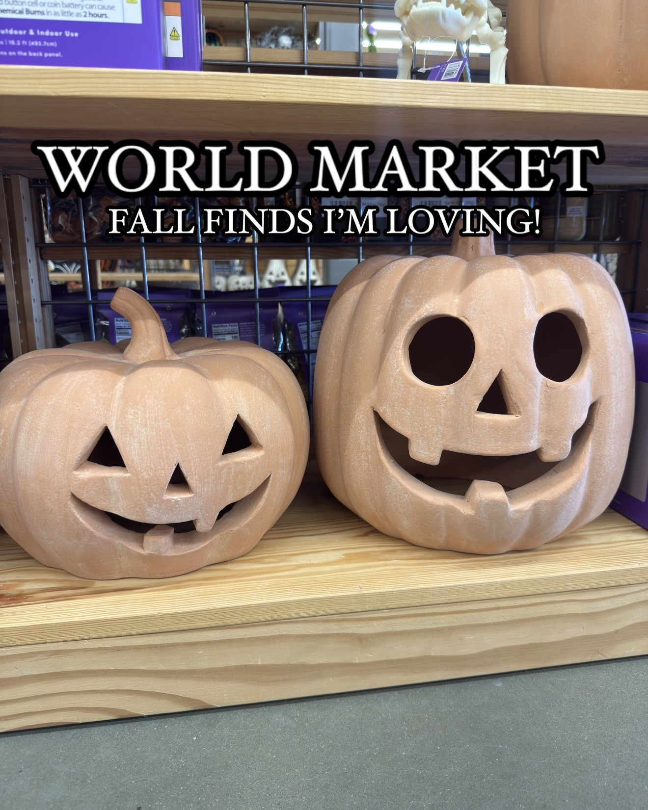 World Market Fall Finds I am LOVING! 🍂 🎃 

Here’s the link if you spot anything you like!

I have some from last season and bought some from this season. I’ll post how I styled what I bought so keep a lookout! World Market is one of my favorite spots for fall finds and are always amazing quality. 

Also, those pumpkins? MASSIVE. Can’t even hold with one hand because that’s how heavy they are. Will deff go back for them when I don’t have the baby stroller with me 🤭

Follow for more finds! 

#falldecorations #falldecor #autumnmood #halloweendecor #neutralhomedecor #organicmodern #homedecorideas #cozyhome #jackolantern #Itk #Itkhome #homedecorinspo #halloweenlovers

#LTKSeasonal #LTKHome #LTKSaleAlert