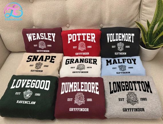 HP Characters Shirt, HP Inspired Sweatshirt, Wizard Friends Shirt, Wizard House Inspired, Gifts f... | Etsy (CAD)
