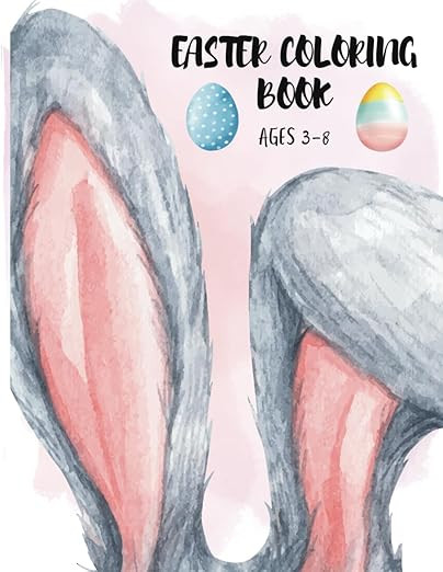 Easter Coloring Book for Kids: Cute Easter Basket Stuffers with 108 Pages      Paperback – Larg... | Amazon (US)