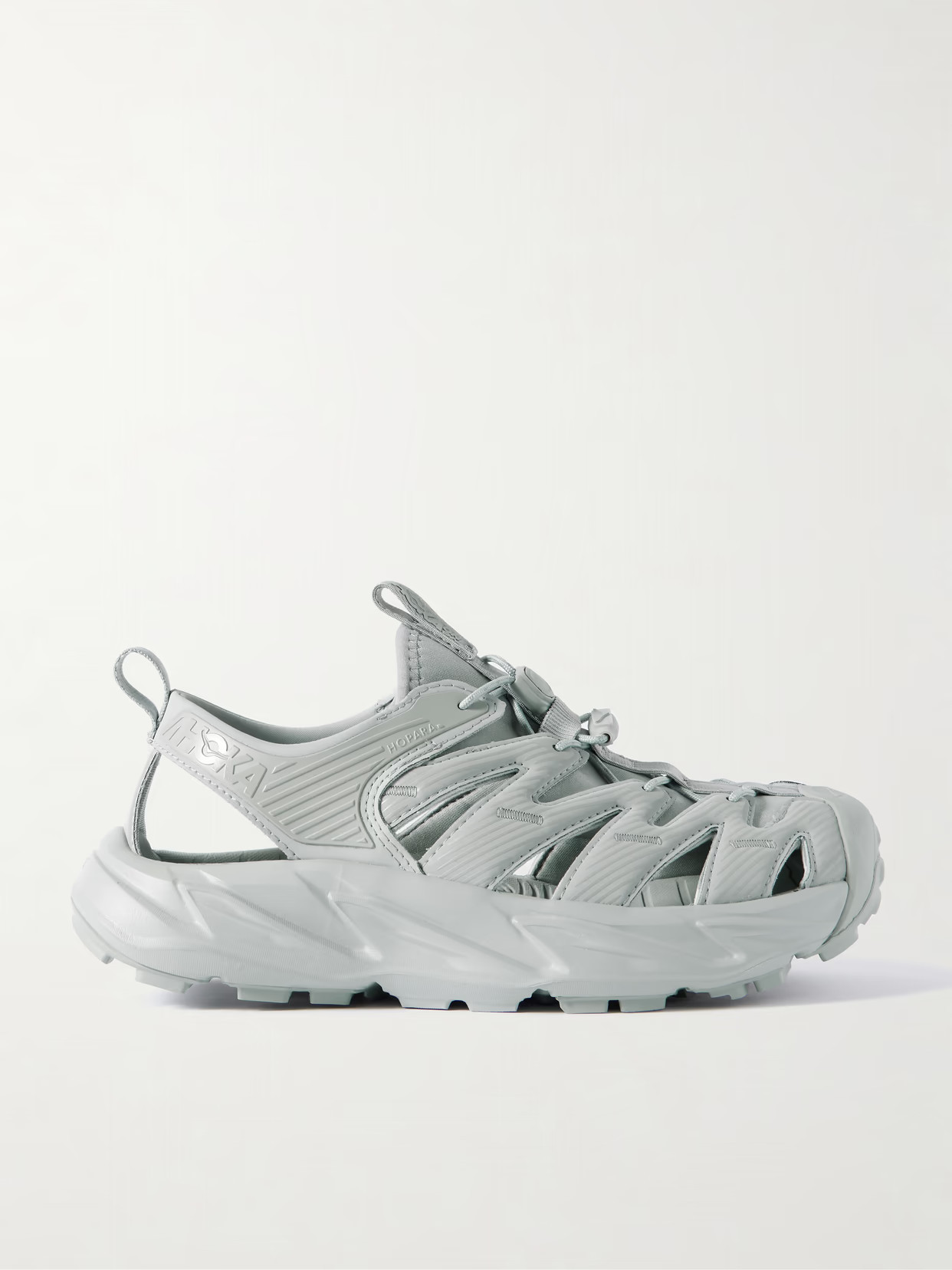 Hoka - Hopara Rubber-trimmed Neoprene Sandals - Gray | NET-A-PORTER (US)