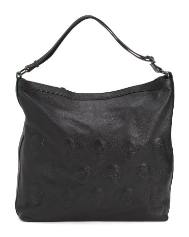 Made In Italy Leather Multi Skull Hobo | Handbags | Marshalls | Marshalls