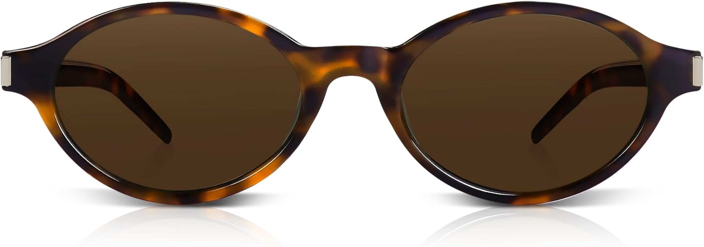 DrRelax Retro Oval Sunglasses for Women Trendy 90s Small Vintage Designer Sun glasses with UV400 ... | Amazon (US)