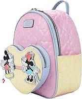 Disney Mickey Mouse and Minnie Mouse 10.5" Adult Mini Backpack With Movable Characters | Amazon (US)
