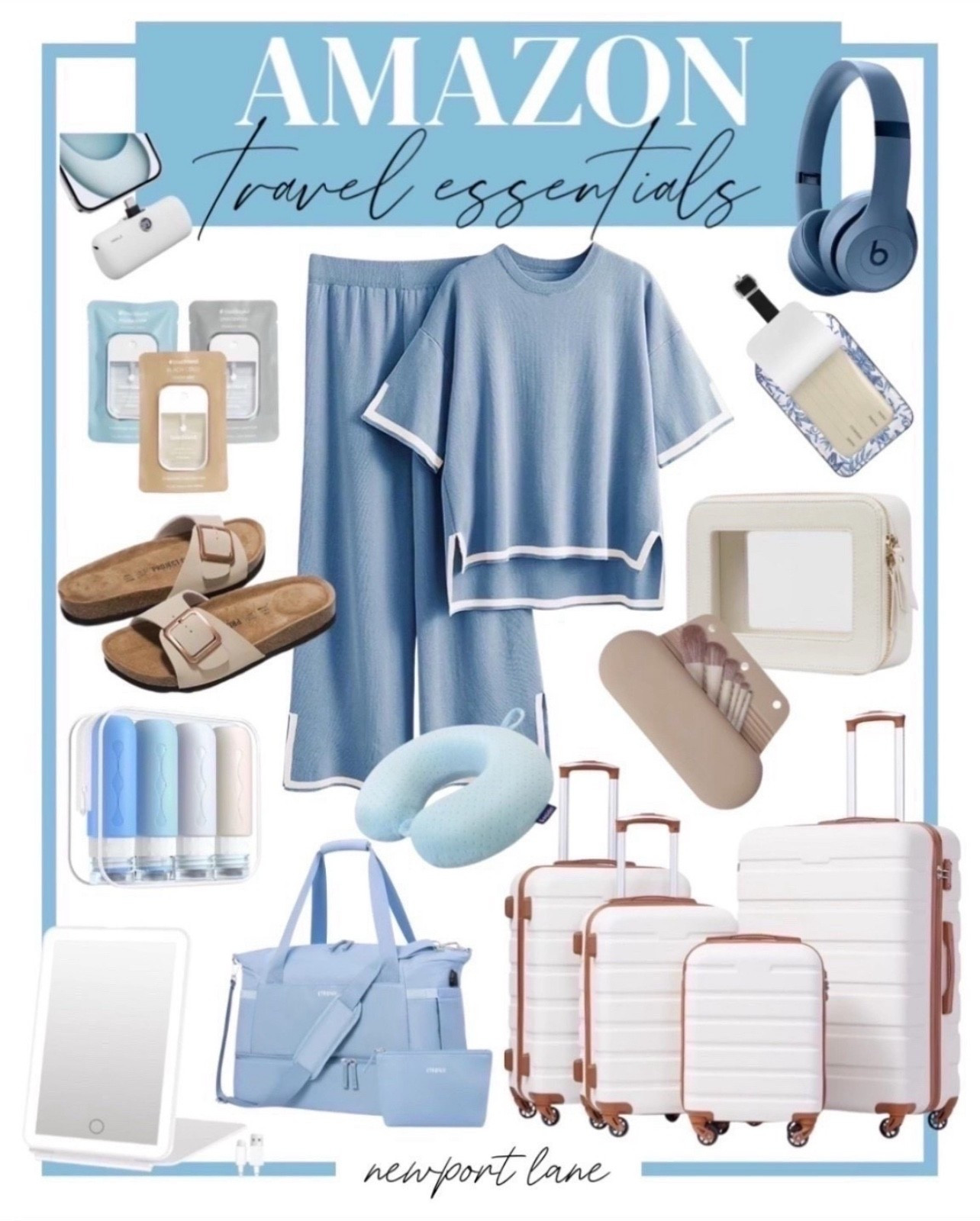 Here's everything you need for your next trip - from organizers, a comfy lounge set, and suitcases! 
Travel hacks, organization tips, casual look, airport style

#LTKHome #LTKSeasonal #LTKTravel