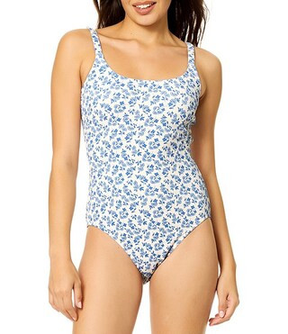 Raisins Daisy Dreamer Texture Scoop Neck Tank One Piece Swimsuit | Dillard's | Dillard's