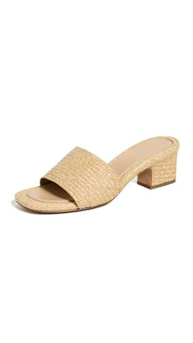 Vince Women's Ariana Raffia Sandals, Toasted Wheat, Tan, 9.5 Medium US | Amazon (US)