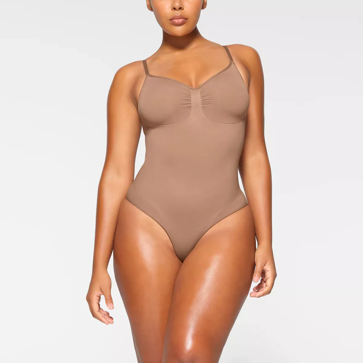 SEAMLESS SCULPT MID THIGH BODYSUIT curated on LTK
