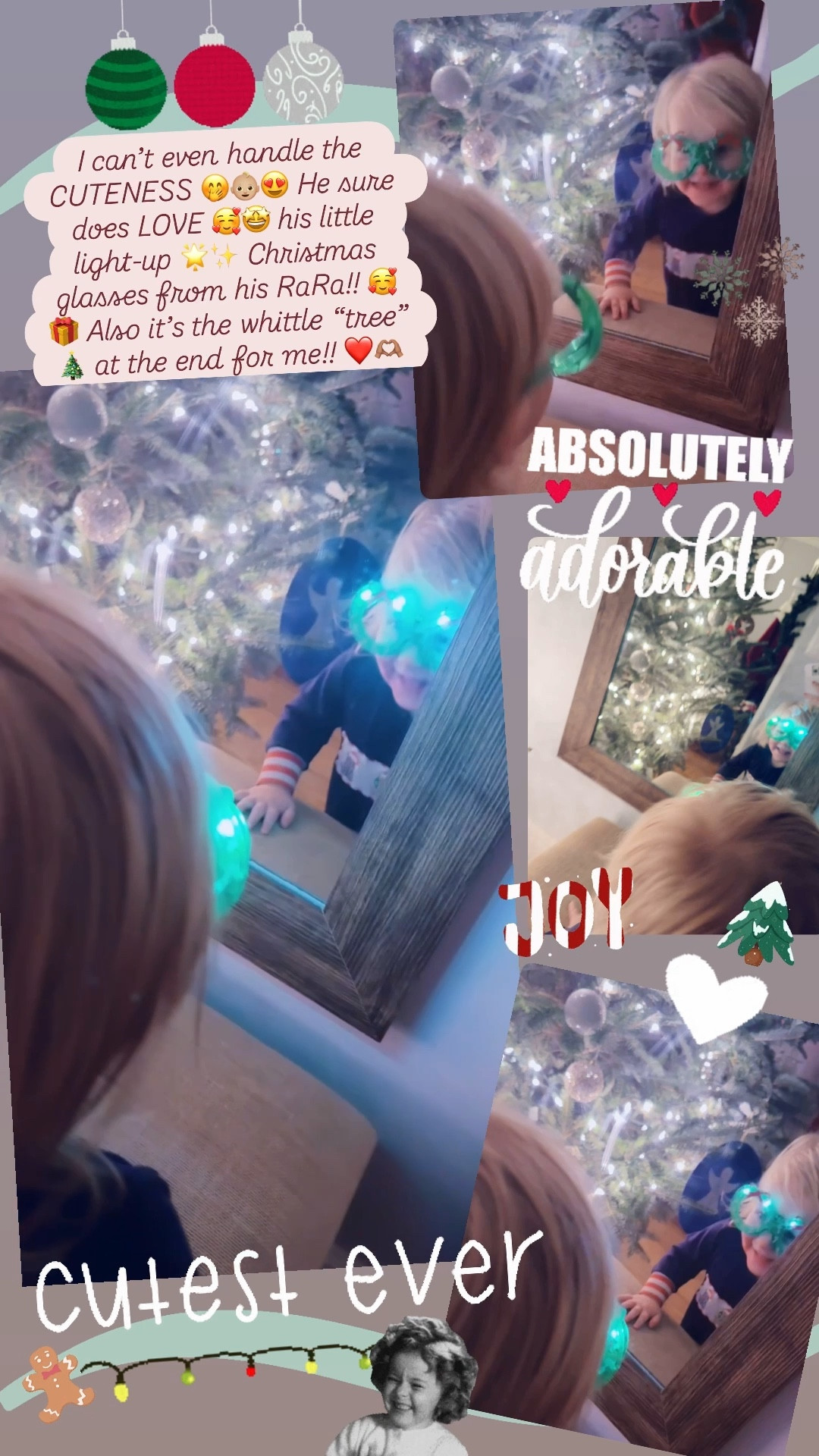 I can’t even handle the CUTENESS 🤭👶🏼😍 He sure does LOVE 🥰🤩 his little light-up 🌟✨ Christmas glasses from his RaRa!! 🥰🎁 Also it’s the whittle “tree” 🎄 at the end for me!! ❤️🫶🏽

#LTKHoliday