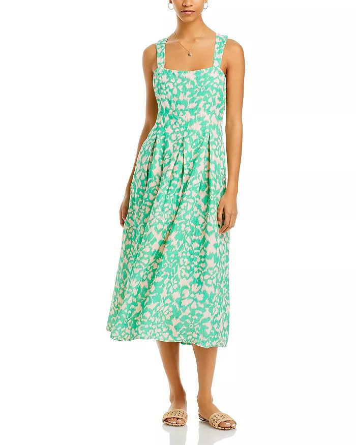 Ophelia Linen Pleated Midi Dress | Bloomingdale's (US)