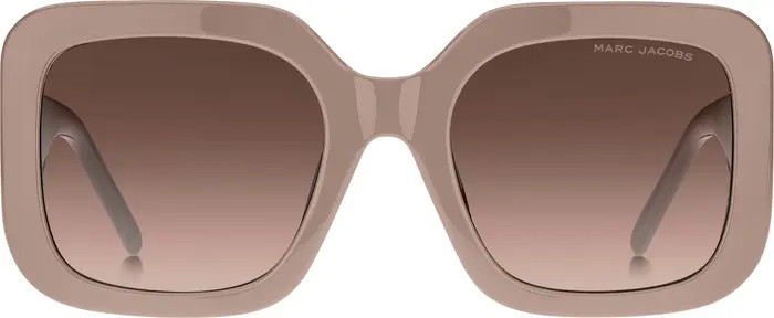 53mm Gradient Polarized Square Sunglasses | Nordstrom