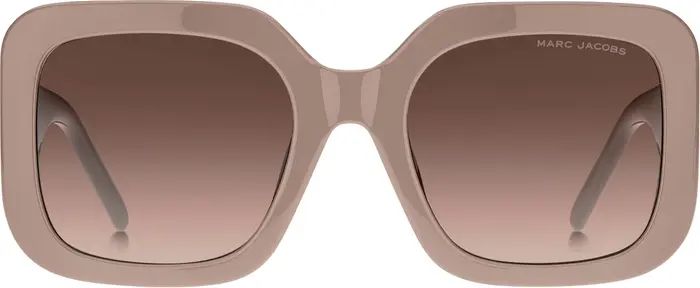 Marc Jacobs 53mm Gradient Polarized Square Sunglasses | Nordstrom | Nordstrom