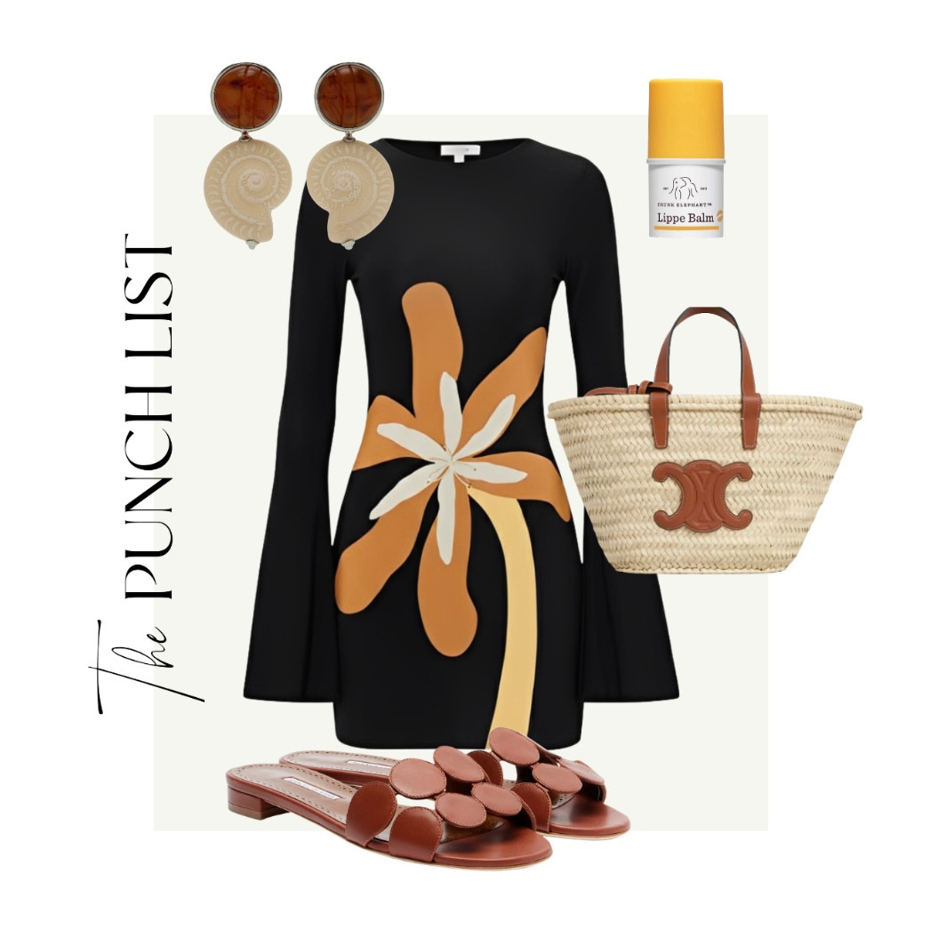 THE PUNCH LIST: Tropical resort wear and vacation finds! Dresses, accessories, and my go-to book for trips 🌴🧡🍹🤎 

 