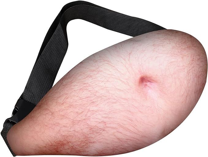A AIFAMY 3D Dad Beer Belly Fanny Pack Waist Pocket Funny Gag Gifts for Christmas, White Elephant ... | Amazon (US)