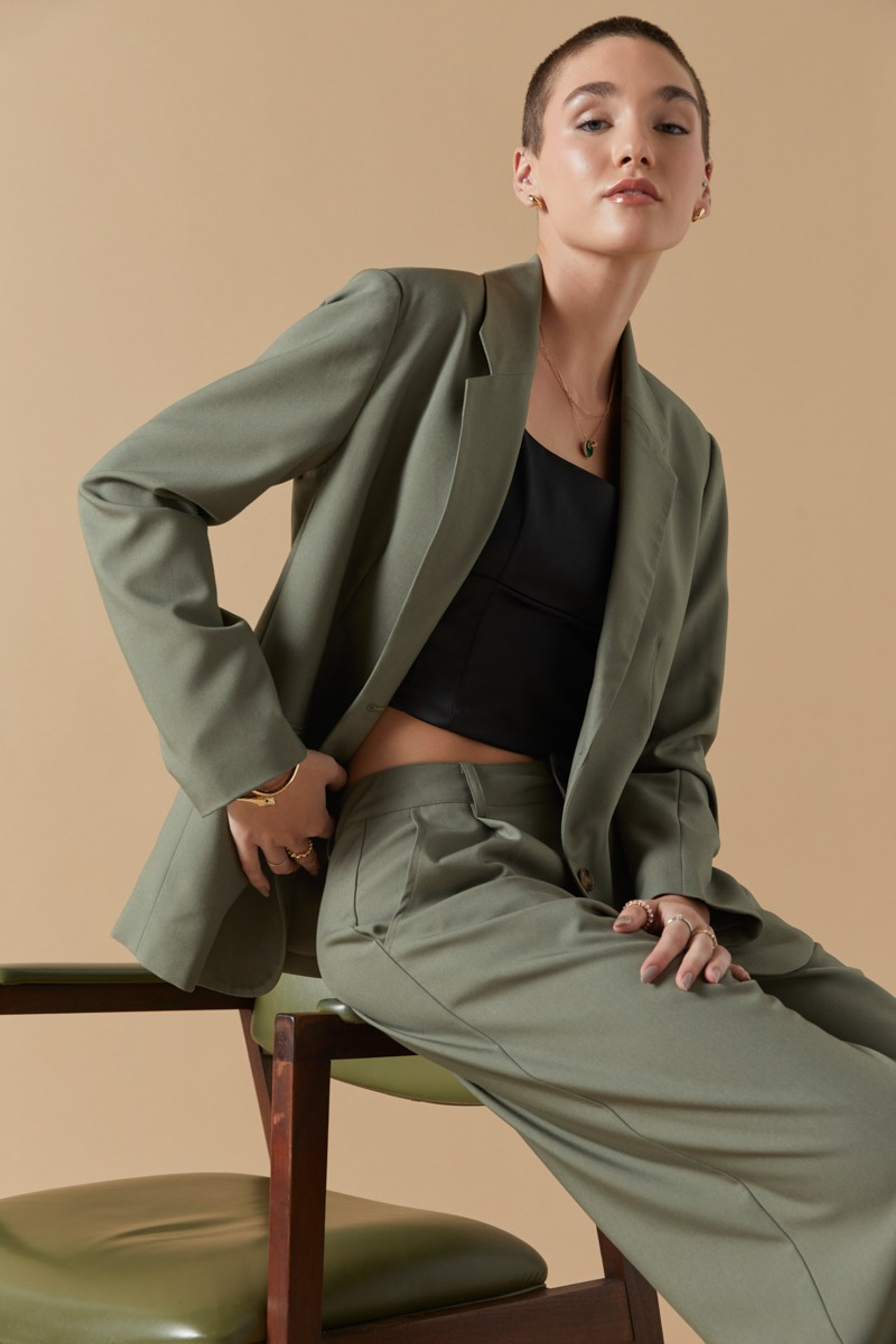 Brooke Tailored Fluid Blazer | Francesca's
