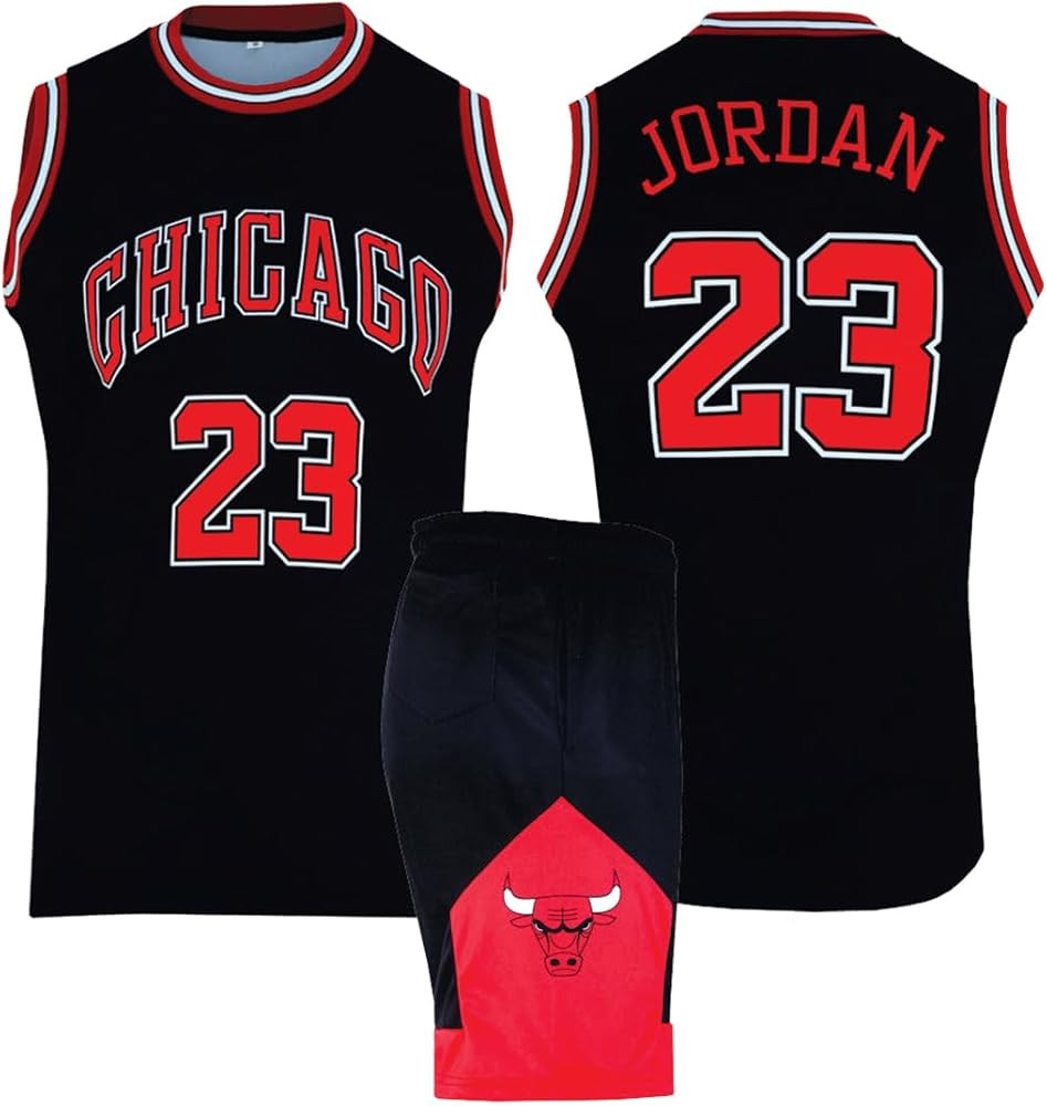 Basketball Jersey for Boys/Men 2 Piece Basketball Uniform Adult Sleeveless Kit Lightweight Set | Amazon (US)