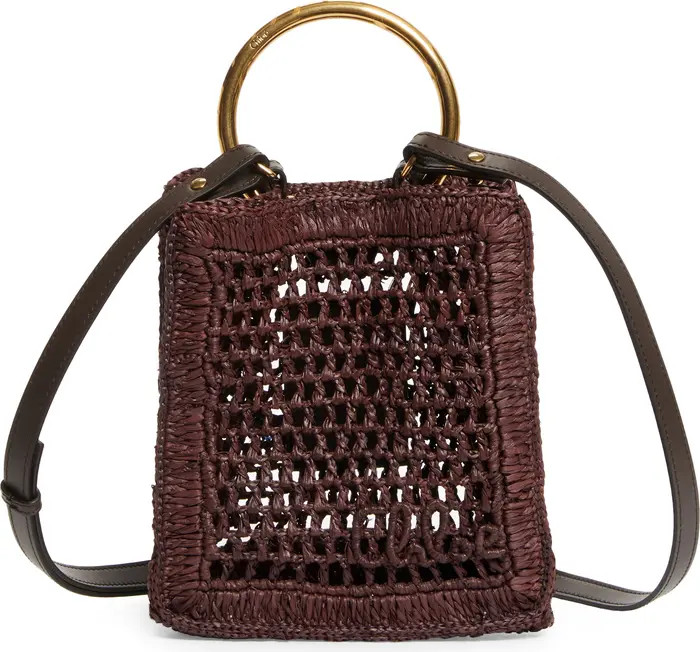 Mini Summer Banana Raffia Tote | Nordstrom