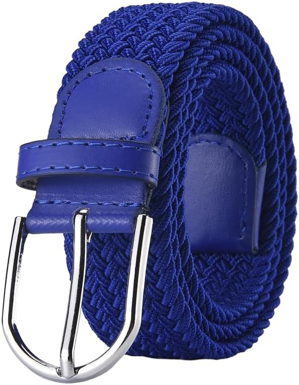 Ceinture tissée de 3,3 cm de large, unisexe, classique, boucle en cuir synthétique, multicolore... | Amazon (FR)