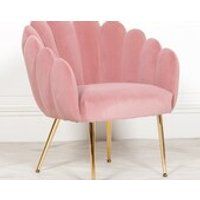 Aurora Pink Scalloped Arm Chair | Etsy (UK)