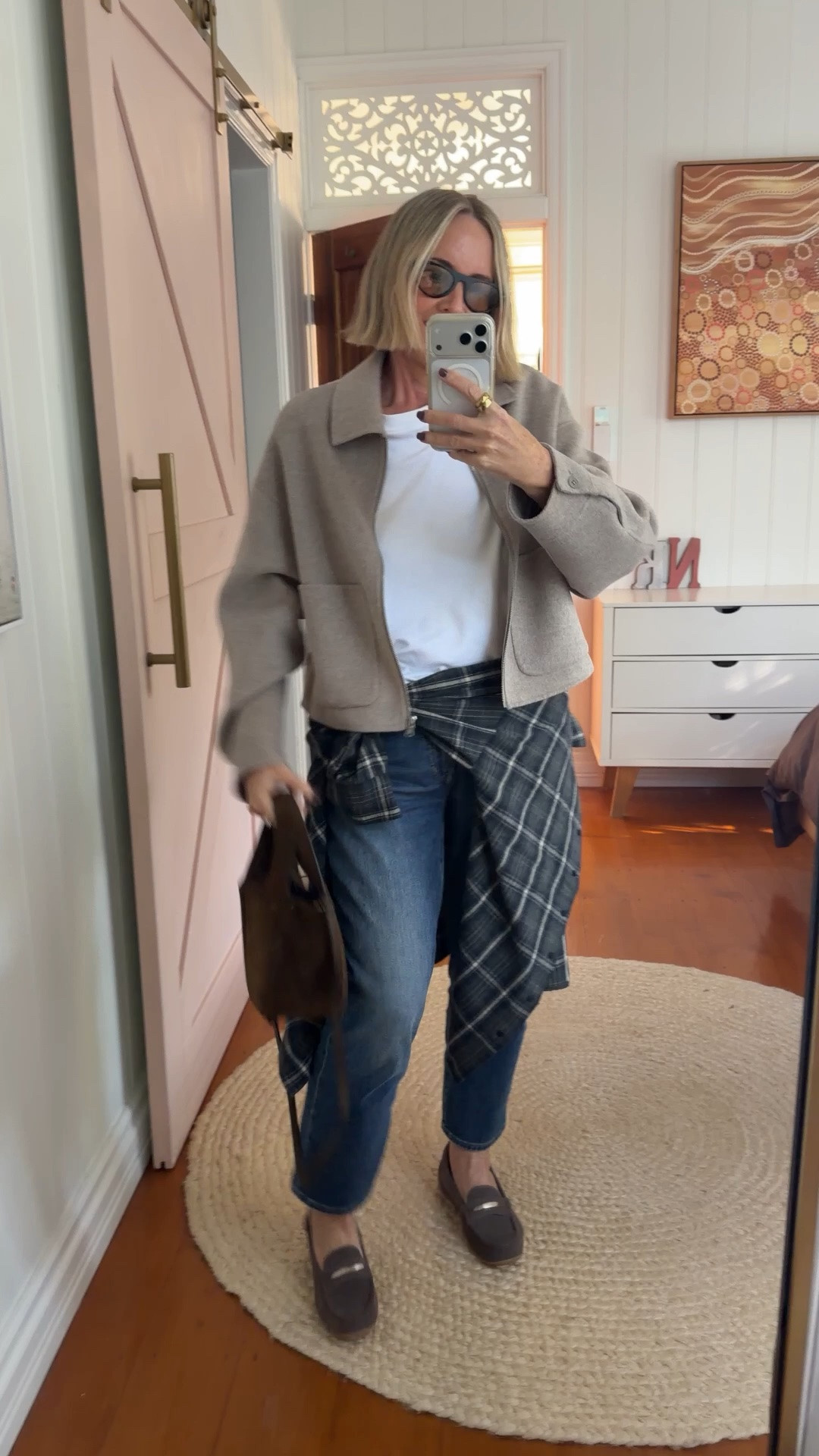 Jacket: size S
Tee: L
Jeans: 29
Shirt: M/L

Shoes: FRANKIE4 Foxx (code NIKKI20)

#LTKaustralia #LTKwinter #LTKover50style