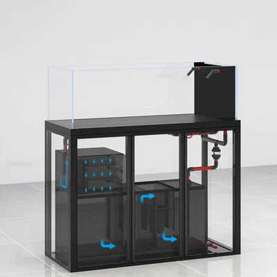 Modern Rectangular Black Eco Aquarium Tank | Wayfair North America