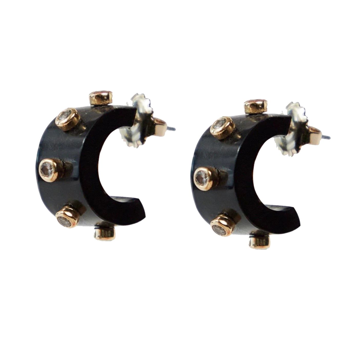 Gianna Studded Huggie Earring by Akola | Support HerStory