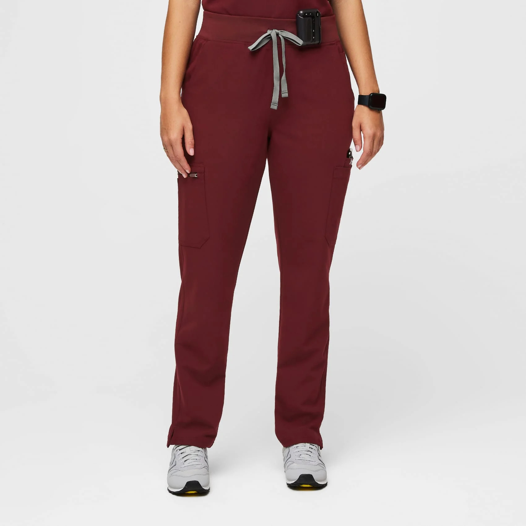 Women’s High Waisted Yola Skinny Scrub Pants™ - Burgundy · FIGS | FIGS