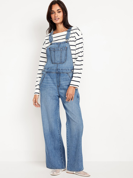 Baggy Wide-Leg Jean Overalls | Old Navy | Old Navy (US)