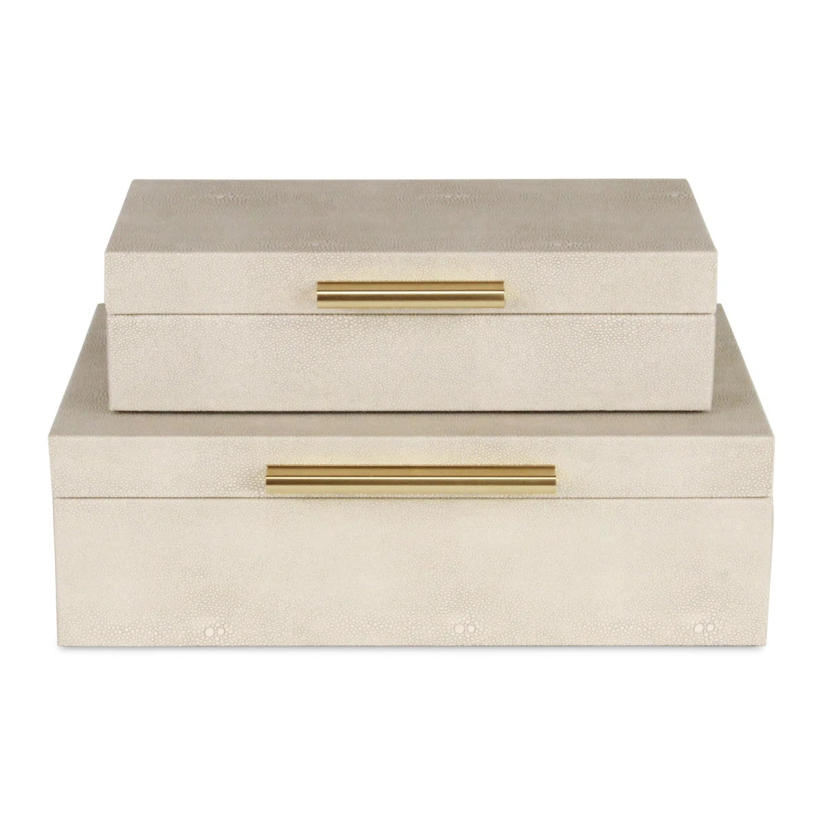 Rebeka 2 Piece Faux Leather Decorative Box Set | Wayfair North America