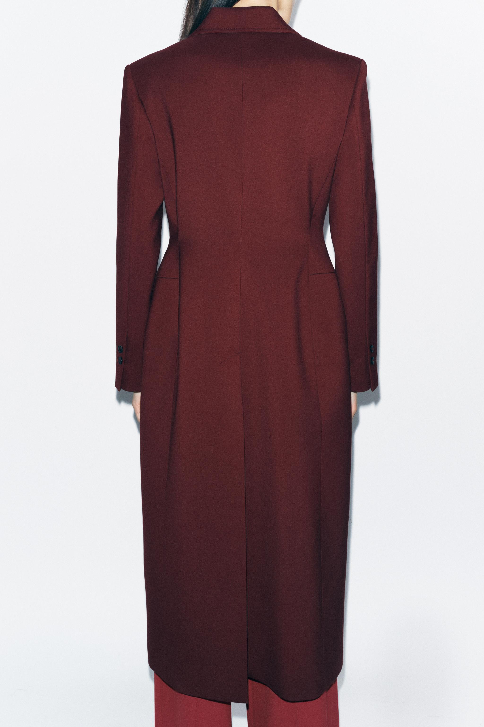 LONG FITTED COAT ZW COLLECTION | Zara US