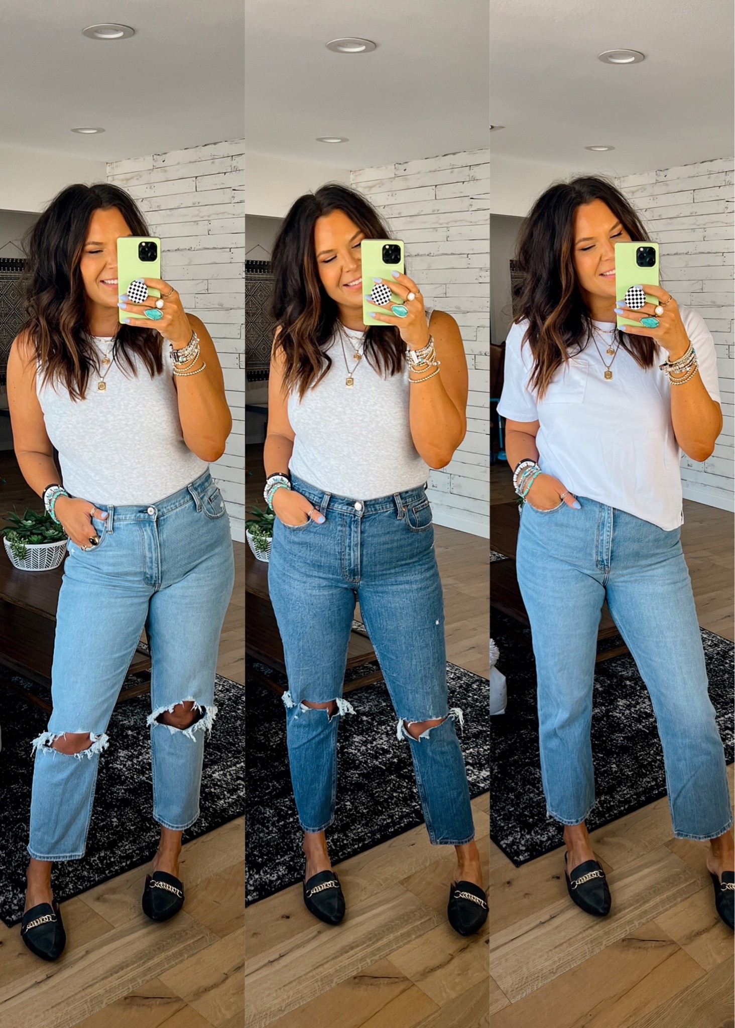 I am a size 30 regular in all jeans. Non have stretch. All suck you in!!  
Wearing an XL in the bodysuit
Use code AFLTK for 25% Off

#LTKsalealert #LTKSale #LTKstyletip