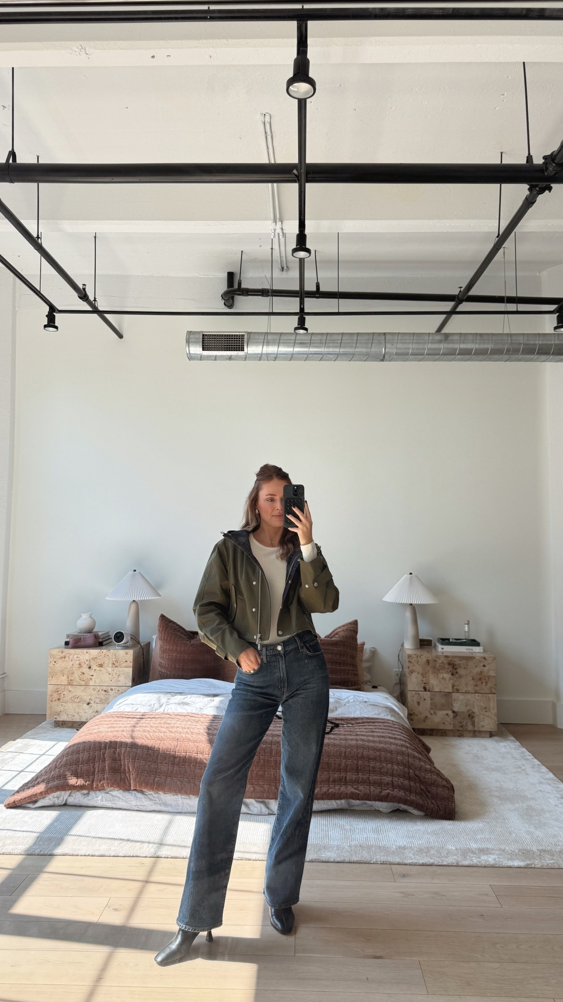 Wearing a size small 