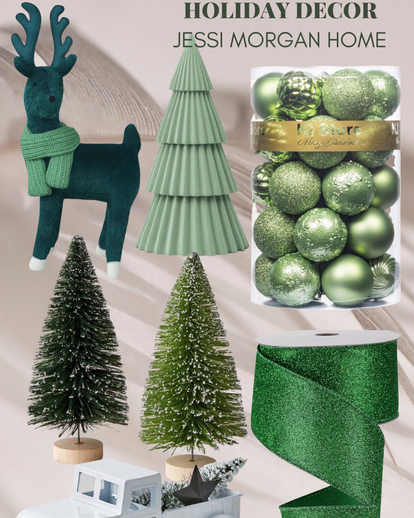 Quick Christmas Decor! I’m going for Sage green decor to add to my black Christmas tree. #target #reindeer #ornaments #tree #homedecor

#LTKHoliday #LTKSeasonal #LTKhome