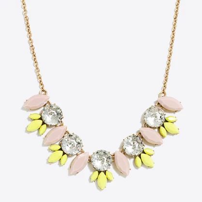 Crystal feather necklace | J.Crew Factory