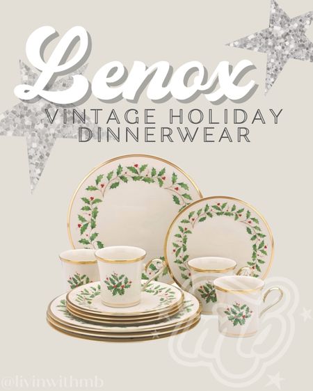Beautiful vintage-inspired holiday dinnerwear from Lenox🤩

#LTKSeasonal #LTKhome #LTKHoliday