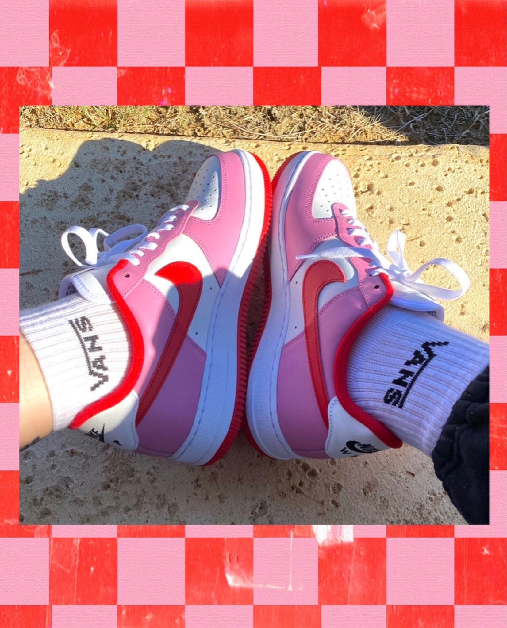 Custom Air Force 1s 🥹 these are my absolute favorite shoes that I own.  ❤️🩷❤️🩷

And! They are only $135 to customize! 

#LTKMostLoved 

#LTKstyletip #LTKshoecrush