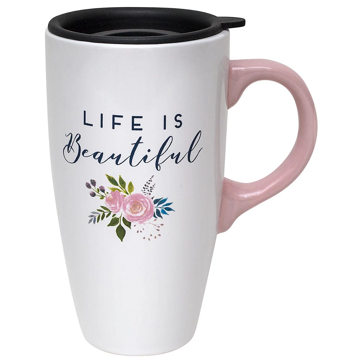 Enchante Life is Beautiful Lidded Travel Mug | Kohl's