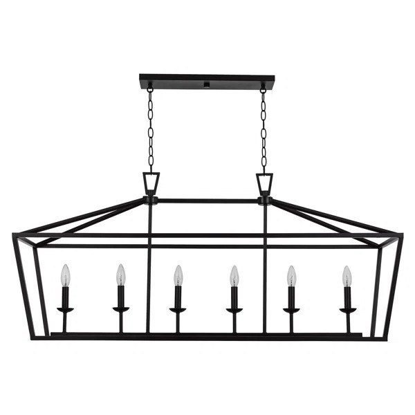Carmen 6-Light Kitchen Island Linear Pendant | Wayfair Professional