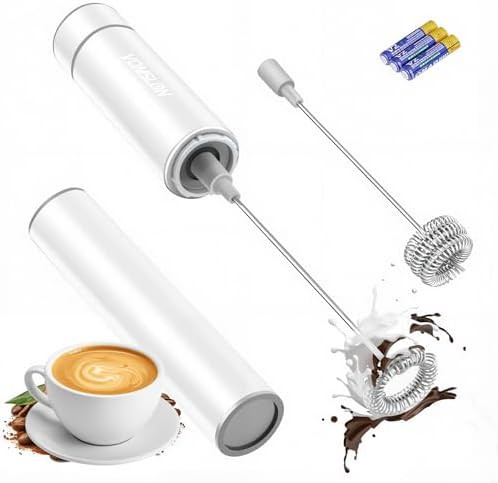 Electric Milk Frother Handheld,Travel Coffee Drink Mixer Batteries Included, 304 Stainless Steel ... | Amazon (US)