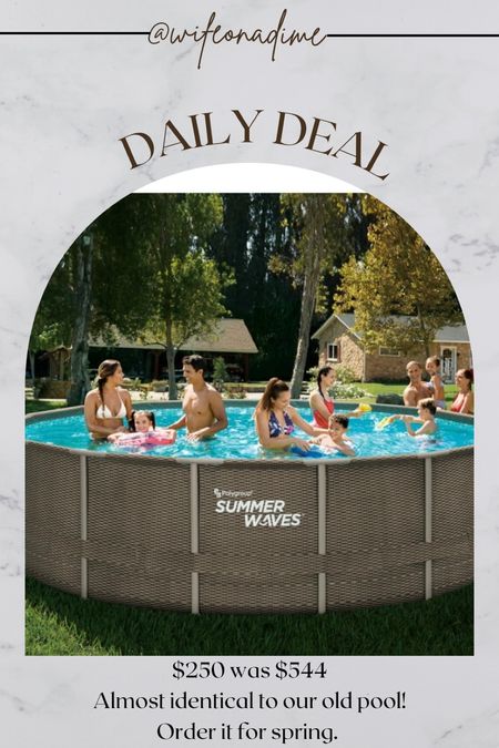 Our old above ground pool is on major sale! It was a great size that was easy to maintain, comes with everything you need. 

#LTKsalealert #LTKswim #LTKSeasonal