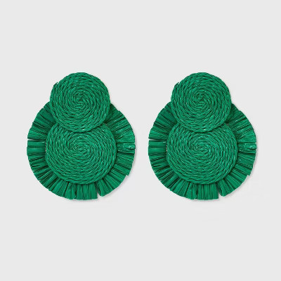 SUGARFIX by BaubleBar Raffia Statement Earrings | Target