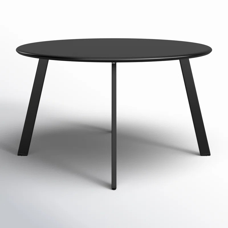 Cera 27.5 '' Outdoor Round Steel Coffee Table | Wayfair North America