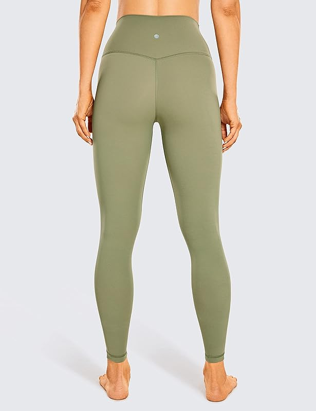 CRZ YOGA Women's Naked Feeling Yoga Pants 25 Inches - 7/8 High Waisted Workout Leggings | Amazon (US)