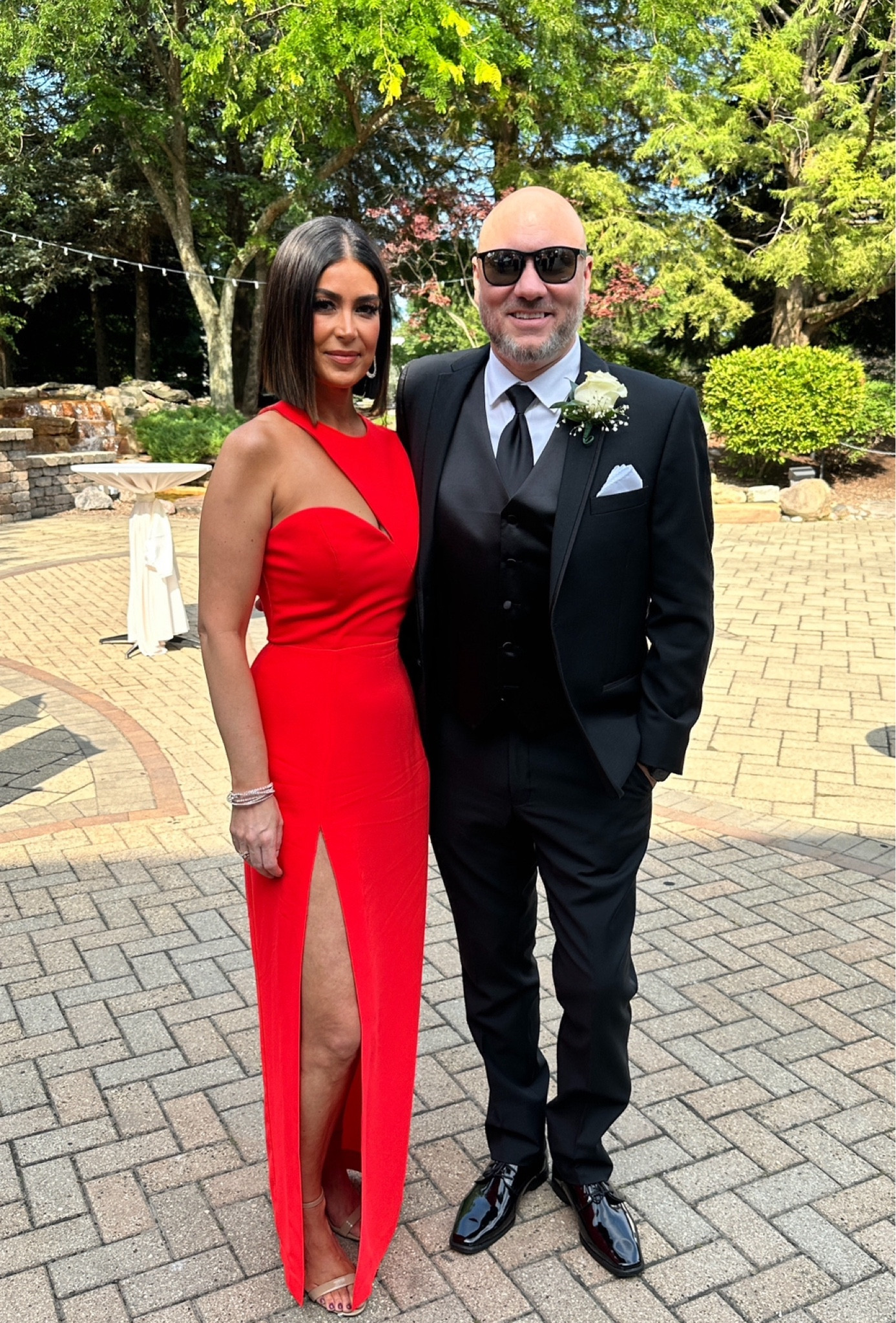 The most perfect #reddress.  #revolveclothing #weddingguest #AmandaUprichard #weddingseason