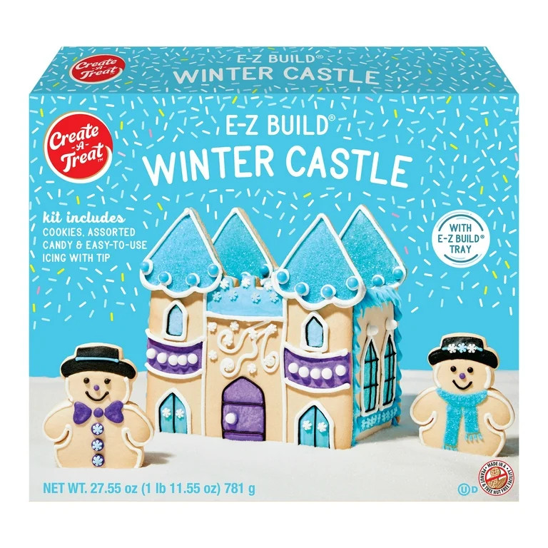 Create a Treat Winter Castle Cookie Decorating Kit, 27.55 oz, Regular Size (Baked, Decorating Kit... | Walmart (US)