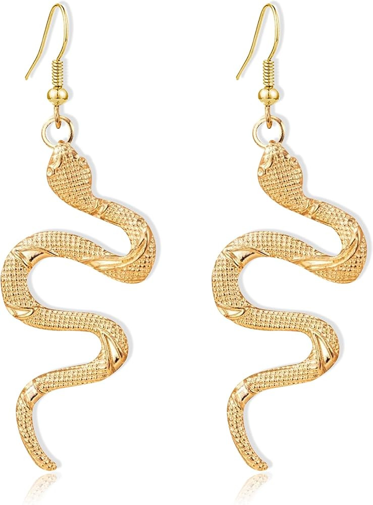 Boho Punk Gothic Snake Dangle Drop Earrings for Women Girls - Vintage Animal Jewelry Gift | Amazon (US)