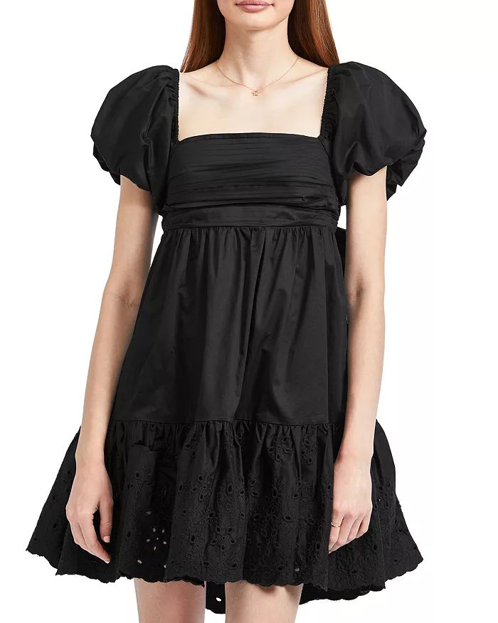 Cotton Puff Sleeve Mini Dress | Bloomingdale's (US)