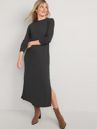 Rib-Knit Maxi Shift Dress for Women | Old Navy (US)