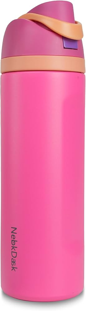 Water Bottles-Straw & Sticker,For Travel And At Home,Insulated Stainless Steel Water Bottle 24 Oz... | Amazon (US)
